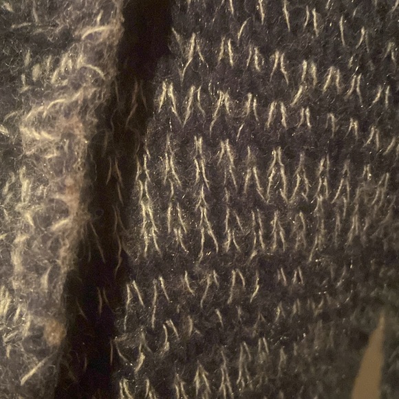 Express Navy Blue Chunky Open Cardigan Sweater - Picture 5 of 7